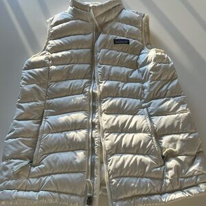 Patagonia Puffer Vest Kids Size 12 White